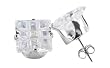9 MM X 9 MM Set Square Clear Cubic Zirconia .925 Sterling Silver Post Back Stud Earrings