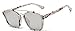 GAMT Fashion Sunglasses Colored Frame Mirrored Lens Silver