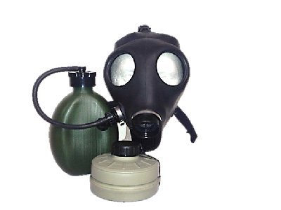 Israeli Adult Gas Mask with Nato Filter and Hydration Canteen New On Sale