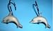 Grey Dolphins Shower Curtain Hooks
