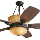 Ambrosia Collection Ceiling Fans Mediterranean Bronze Finish with Amb
