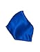 Vesuvio Napoli Solid Color Hankerchief Pocket Square Hanky Men's Handkerchiefs, Royal Blue, 10x10 Inches