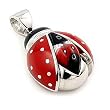 Millefiori Lady Bug Pendant with CZ