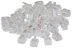 RJ12 6P6C Crimp Plug for Flat Cable (50 Pcs Per Bag)