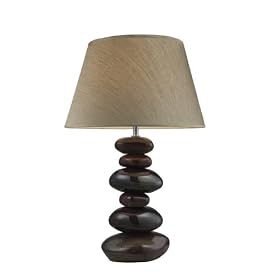 Mary-kate and Ashley Elemis Table Lamp. Chrome and white ceramic lamp with white faux suede shade. W12