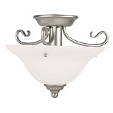 Coronado-91 - Semi Flush Mount Ceiling Lighting Fixture - Brushed Nickel - B1745