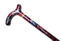 Ladies Slimline Extending Elegant Walking Stick (dark blue)