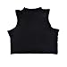 Zeagoo Women's High-elastic Vest High Collar Bodycon Crop