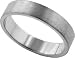 14K White Gold Flat Classic-Fit Wedding Band with Satin Finish, 4mm Wide