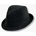 Michael Jackson Solid Black Fedora Hat by Private Island