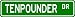 TENPOUNDER Street Sign ~ Fishing ~ Great Fish Sign for your Lodge, Gameroom, Basement...