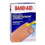 Band-Aid Band-Aid Tough-Strips 100% Waterproof Adhesive Bandages Extra Large