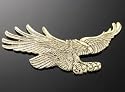 Brass Eagle Self Adhesive Emblem - 11cm