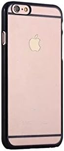 ELUVIE Ultra Slim Soft TPU with Hard Bamper PC Clear Back Case Cover Skin For iPhone 6 6S 4.7 inch (Black)