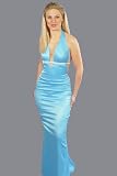 Plunging Rhinestone Low Back Dresses by Atria