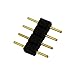 Xtf2015 30pcs 4 Pin Connectors Male for Led Strip Lights RGB 5050 3528 Insert Easy Use