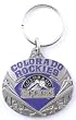 Colorado Rockies Oval Pewter Keychain