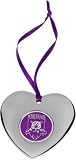Weber State Wildcats NCAA Heart Shaped Tree Ornament