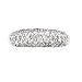 14K .30 CTW White Gold Pave' Diamond Domed Ring