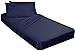 Cot Sheets 30 x 75 (Fitted, Flat, Sets) 4 Piece Set Navy