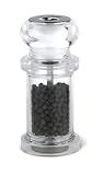 Cole and Mason 505 5 Inch Combo Pepper Mill and Salt Shaker, Clear Acrylic