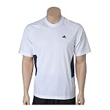 Mens Adidas Team Tee II - White/Dark Navy