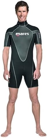 Mares Mens Reef 2.5mm Shorty (Black / Silver, Large)