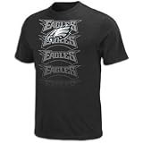 NFL Men's Philadelphia Eagles All Time Great III Short Sleeve Basic Tee (Black, X-Large)