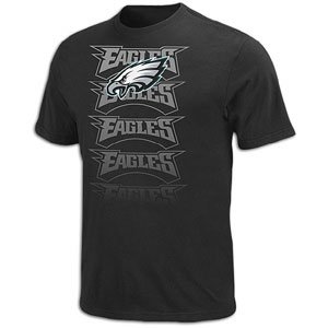 NFL Men's Philadelphia Eagles All Time Great III Short Sleeve Basic Tee (Black, Large)