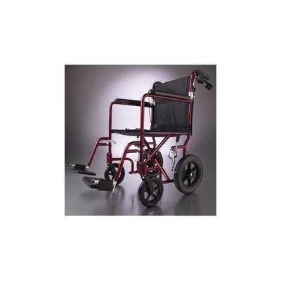 Excel Deluxe Aluminum Transport chair Frame Color: Red
