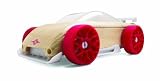 Manhattan Toy Automoblox C9-R White and Red Mini Sports Car