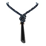 Black Swarovski Crystal Beaded Necklace