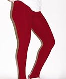 American Manufactured Cotton Spandex Jersey Legging - Red XL
