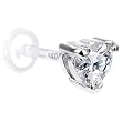 16 Gauge 5/16 Clear Cz Heart Bioplast Tragus Labret Monroe