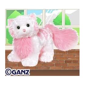 Webkinz Tickled Pink Cat Plush Stuffed Animal with Webkinz Bookmark and Sealed Code
