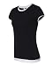 Ladies' Sheer Jersey Longer Length 2-in-1 Tee Shirt