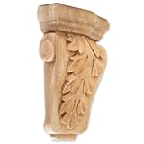 Jeffrey Alexander Acanthus Corbel (CORP-2CH) 1-1/2 x 3-5/8 x 5-1/2, Cherry