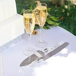 Simply Satin Flutes and Server Set