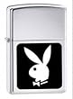 BLACK AND WHITE PLAYBOY LOGO ZIPPO LIGHTER