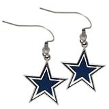 Dallas Cowboys Enameled NFL Team Logo Dangle Earrings