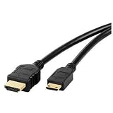 Mini HDMI to HDMI 6ft Cable for CANON VIXIA HF10 HF100 HG Camcorder + Free lens cloth