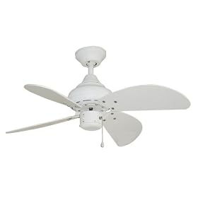 Litex TR30MWW4 TR-3000 30-Inch Remote Control Adaptable Four-Blade Ceiling Fan, Matte... by Litex