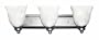 Yosemite Home Decor 92193SN Mahogany 24-Inch 3-Light Bathroom Vanity, Satin Nickel