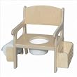 Natural Finish potty Chair with Accessories