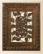 Rustic Metal Rect wall Decor 24"