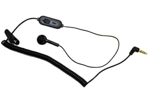 Amazon.com: Coiled Mono Hands-free Headset Wired Earphone Earbud 3.5mm Single Headphones 