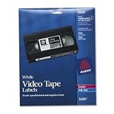 Avery 5069 Video Tape Printer Labels, 150 Each Face & Spine Labels/pack