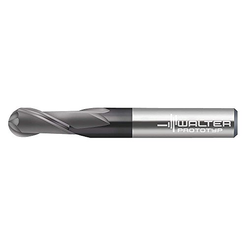 Walter AG - H8004128-10-72 - Ball End Mill, 10.00mm Milling Diameter, Number of Flutes: 2, 10.00mm Length of Cut, TAX