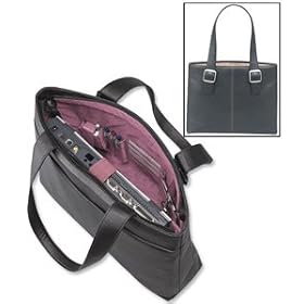 Solo Laptop Case Tote Bag for 15.4in Vinyl Pebble Grain Textured with Padded Straps Pink Ref K706-4/7