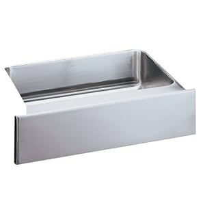 Elkay ELUHFS2816 Gourmet Lustertone 33-Inch by 20-1 2-Inch Stainless Steel Apron Front Kitchen Sink... by 